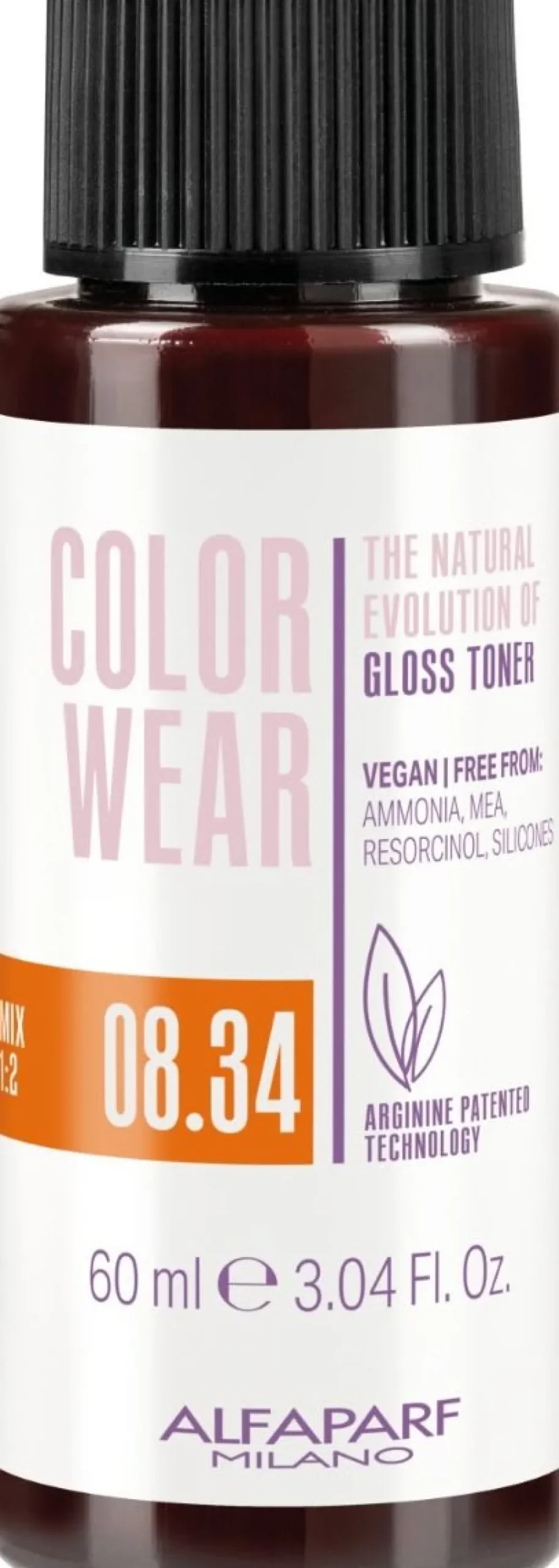 Alfaparf Milano Color Wear Gloss Toner 08.34 Soft Light Golden Copper Blonde - 60 ml