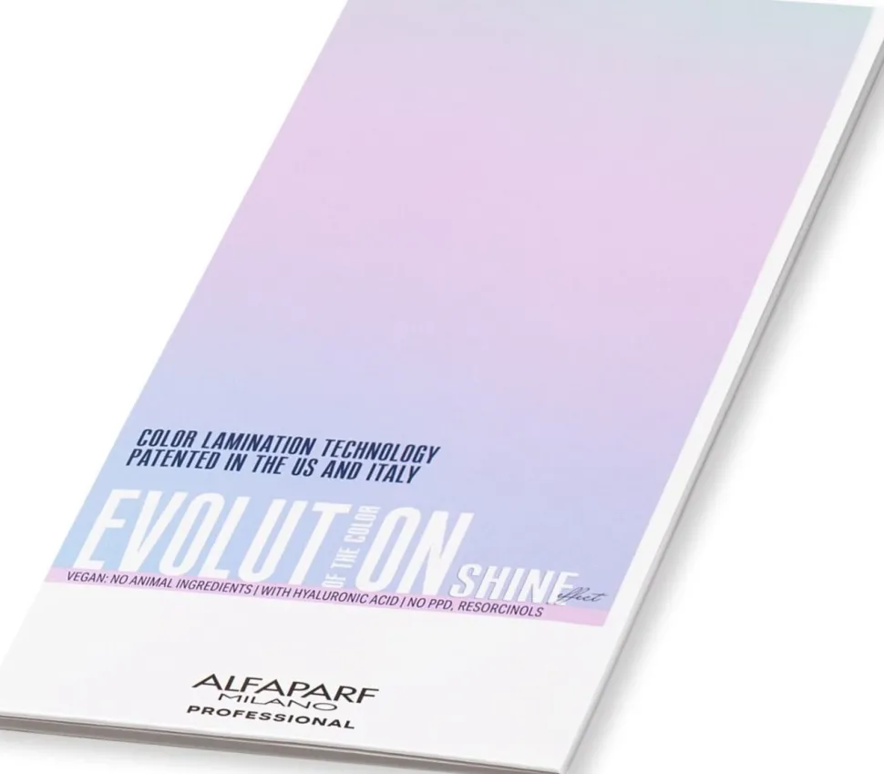 Alfaparf Milano Evolution of the Color Shine Effect Color Chart 2025