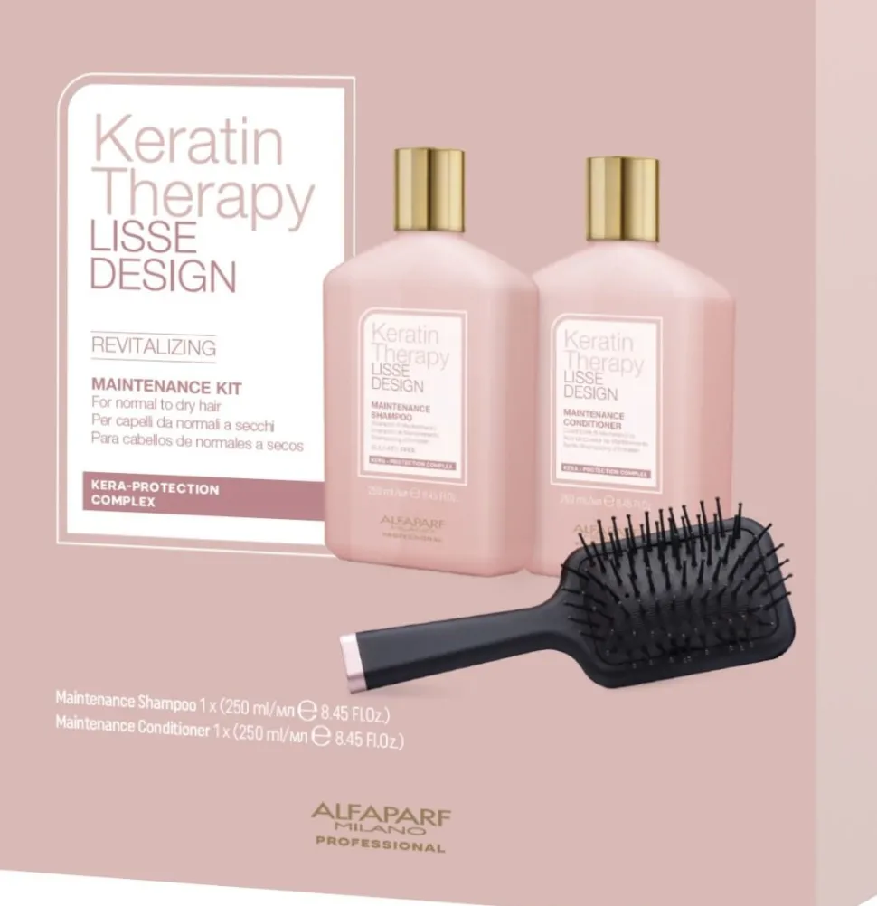 Alfaparf Milano Gift Set Keratin Therapy Lisse Design Revitalizing 500 ml