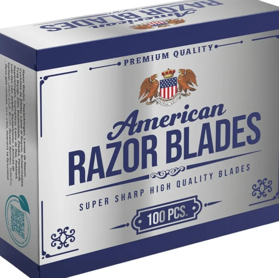 American Razor Blades 100 Double Edge Razor Blades