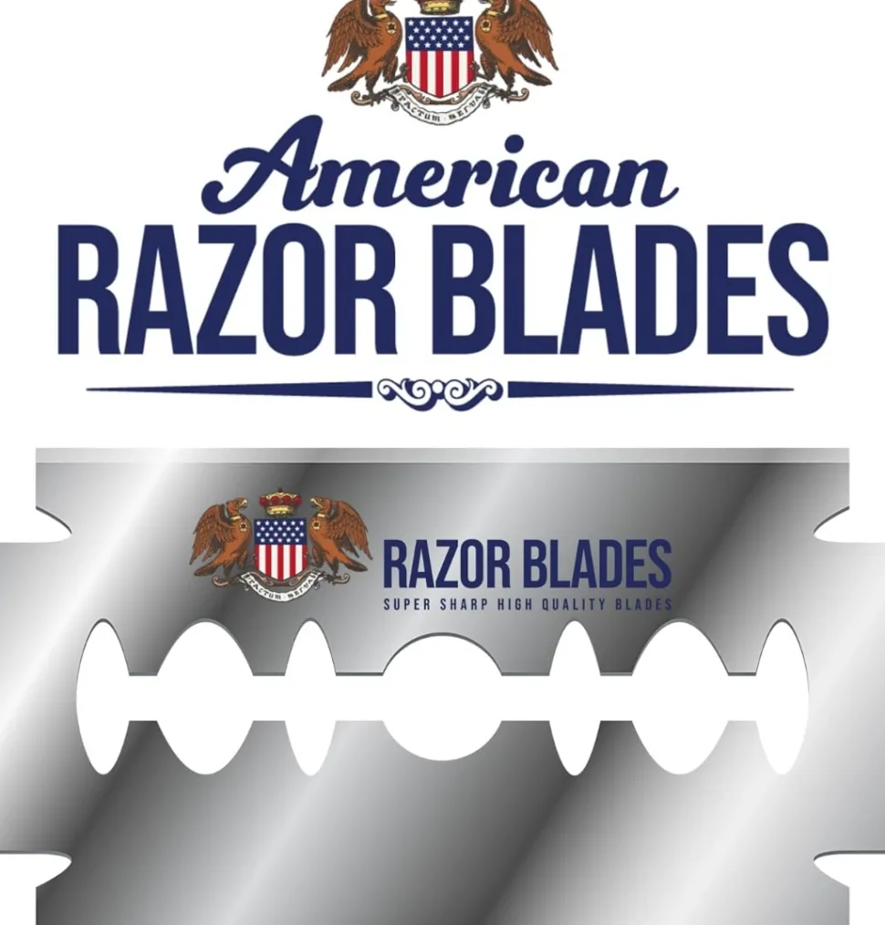 American Razor Blades 100 Double Edge Razor Blades
