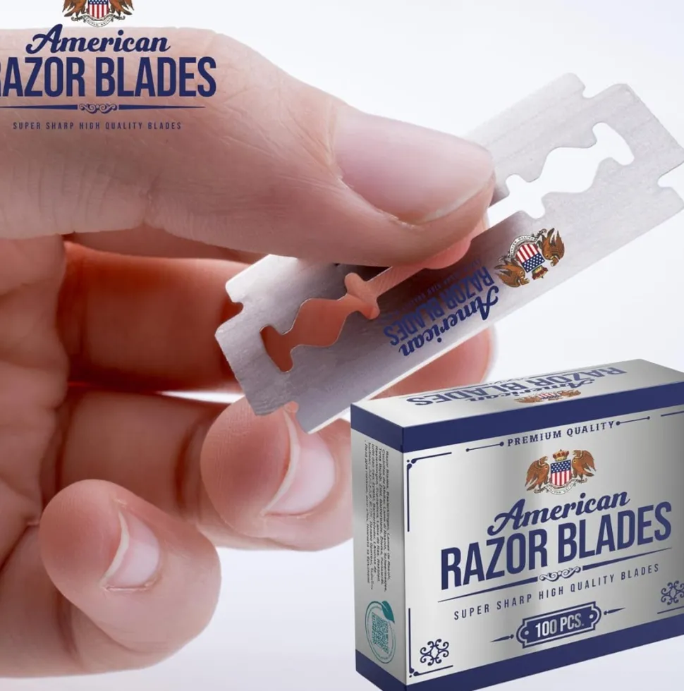 American Razor Blades 100 Double Edge Razor Blades