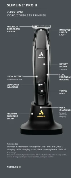 Andis D-9 Slimline® Pro II Trimmer