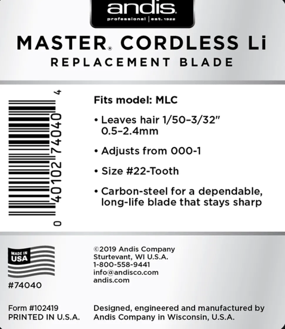 Andis Master® Cordless Replacement Blade