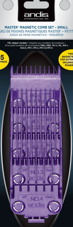 Andis Master Dual Magnet Small 5-Comb Set (U)