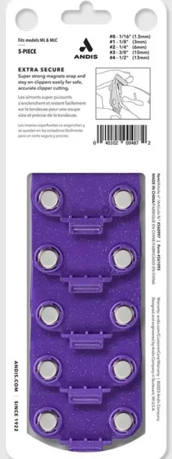 Andis Master Dual Magnet Small 5-Comb Set