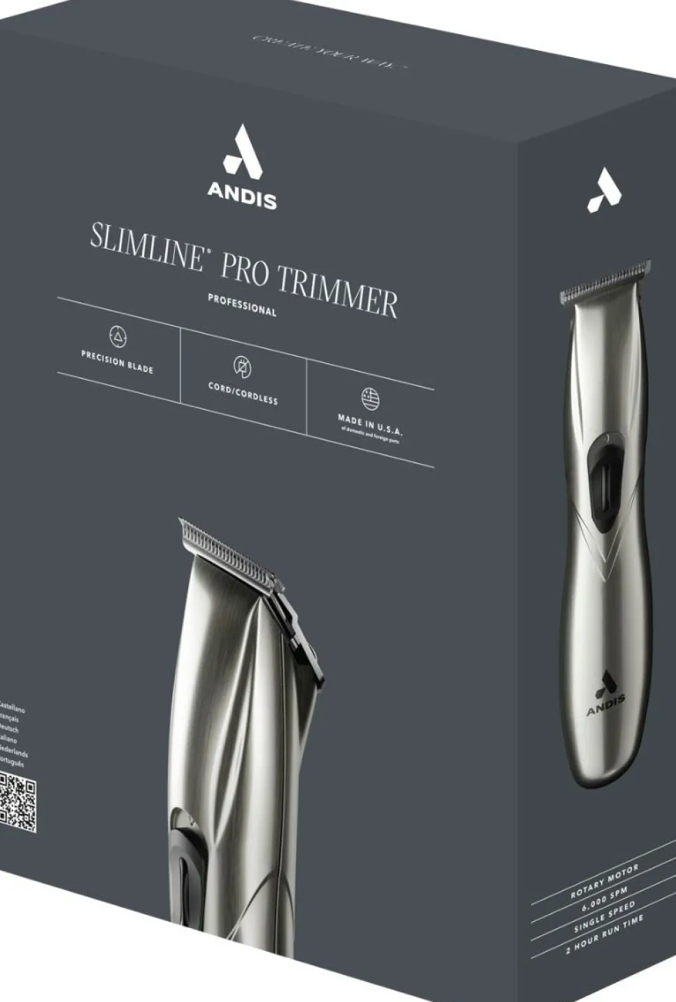 Andis Slimline® Pro Li T-Blade Trimmer D-8 Chrome
