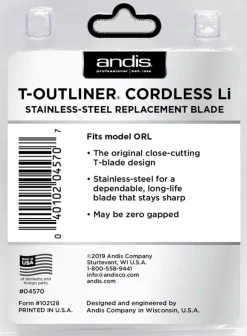 Andis T-Outliner Replacement Blade Stainless Steel