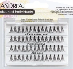 Andrea - Stacked Long Black Single Eyelashes