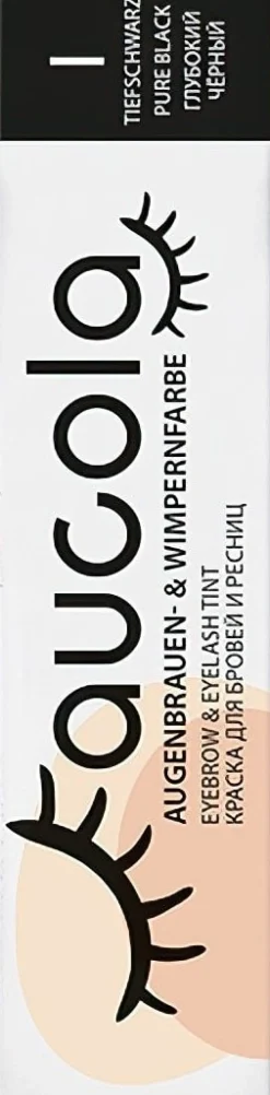 Aucola Eyebrow & Eyelash Tint 1 Pure Black - 15 ml