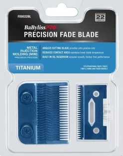 BaByliss PRO Fxone Blue Titanium Metal-Injection Molded (MIM) Precision Fade Blade