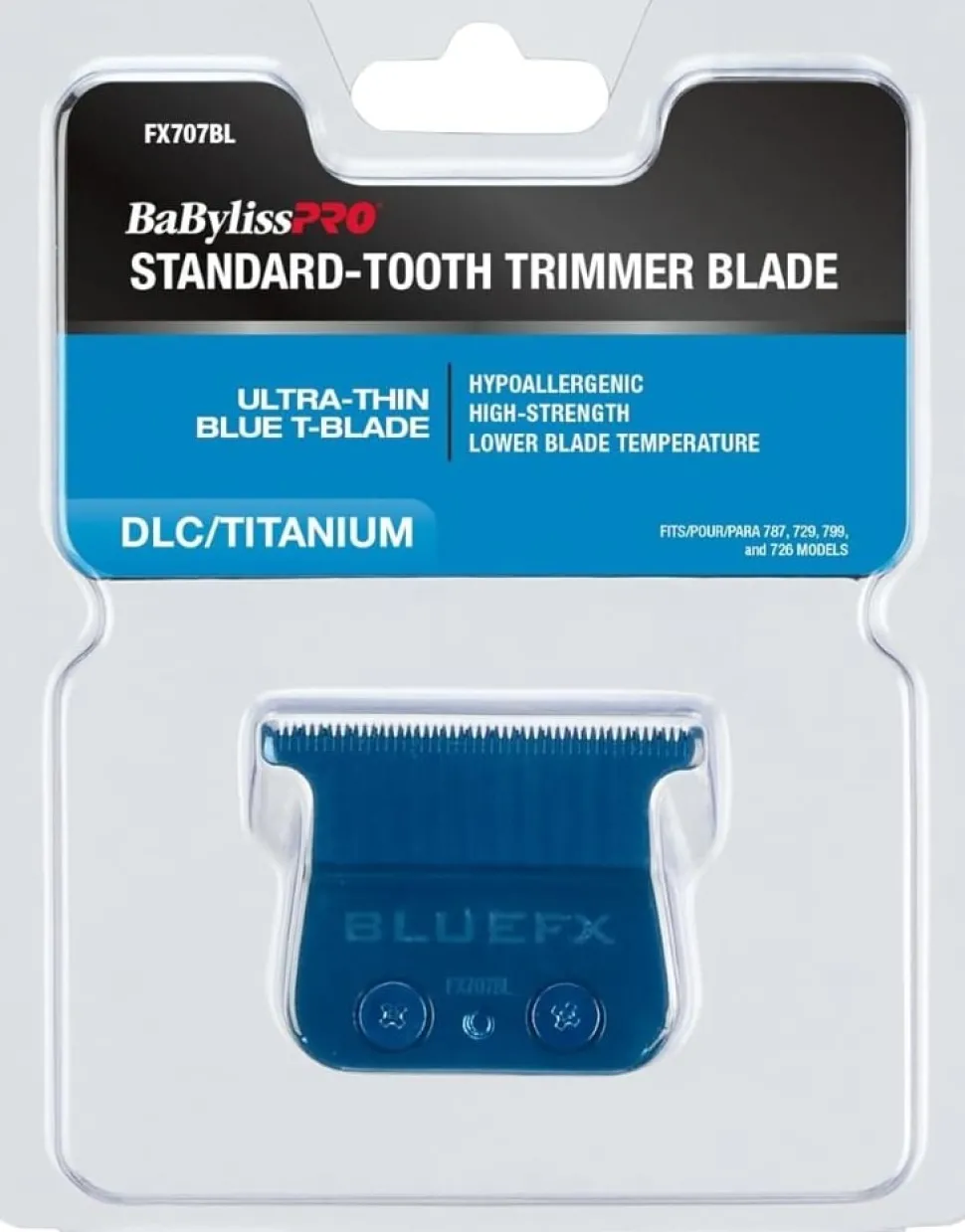 BaByliss PRO Fxone Blue Titanium Standard Tooth T-Blade