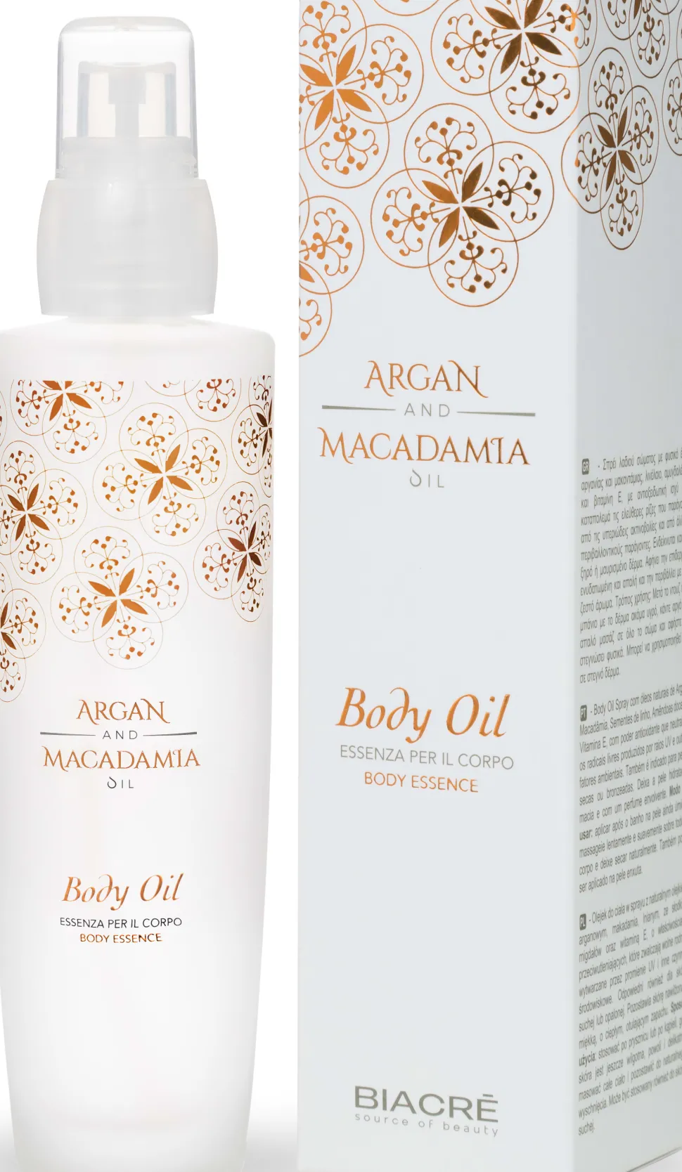 Biacre Argan & Macadamia Body Oil - 100 ml