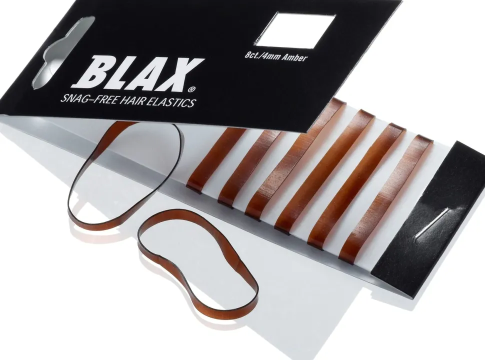 Blax Hair Elastics - Brown 4 mm (8 Pcs)