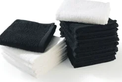 Bob Tue - Mini Wax Terry Towel 45x28CM 12 stk Black