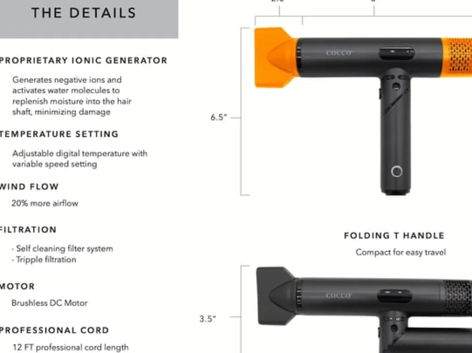 COCCO Air Ionic Dryer 1600 Watt