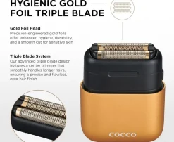 COCCO Impacto Micro Wet - Dry Shaver Gold