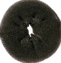 Comair Hair Donut Round, Black, 11 cm 12 gr