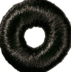 Comair Hair Donut Round, Black, 9 cm 18 gr