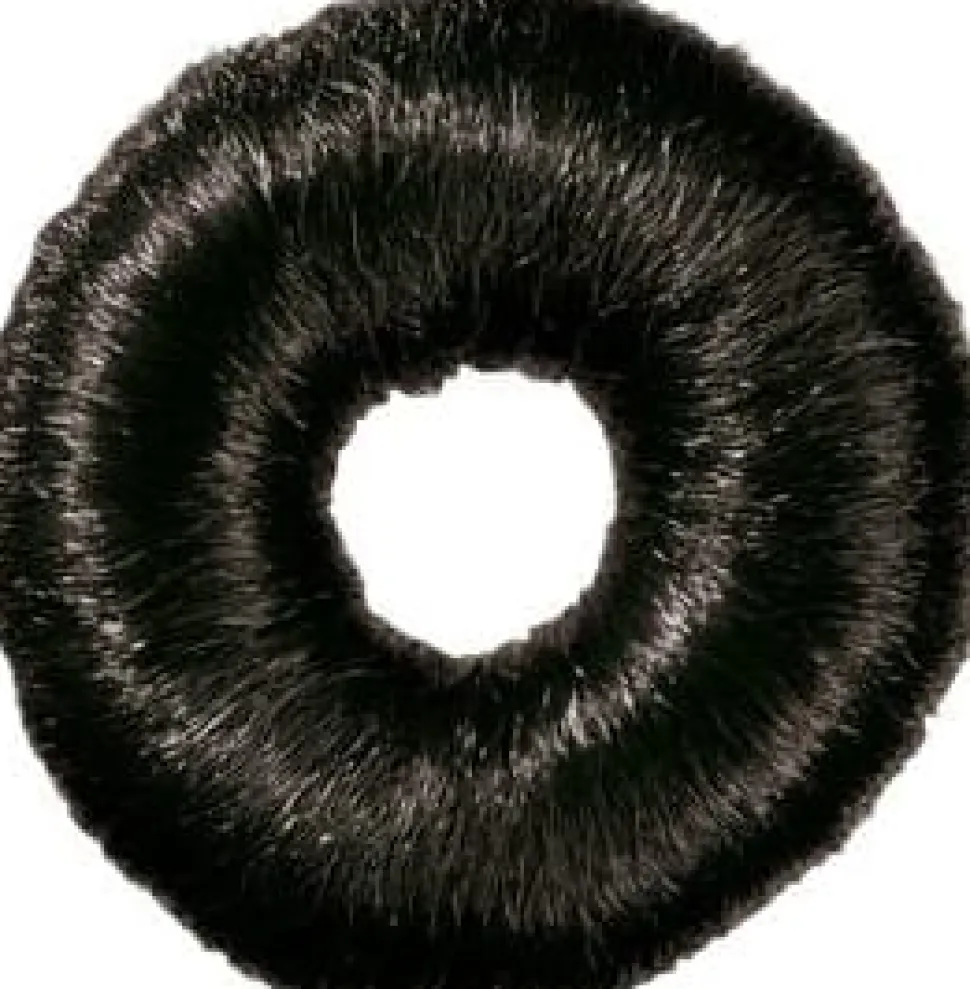 Comair Hair Donut Round, Black, 9 cm 18 gr