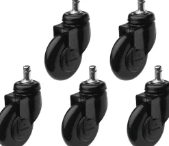 Efalock Clic Tec Wheels Black 5 pcs