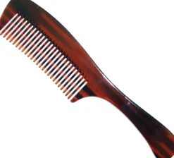 Euro style - "TORTOISE COMB" Handle Comb