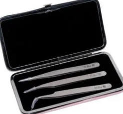 Eurostil - Set 3 individual tweezers one by one hair (U)