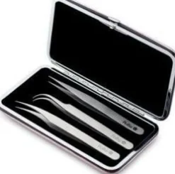 Eurostil - Set 3 individual tweezers one by one hair (U)