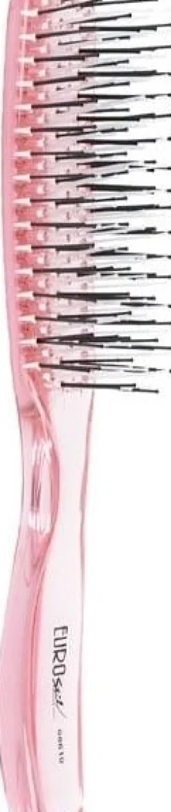 Eurostil - Small Double Height Pua Detangler Brush Pink - 16,5 cm