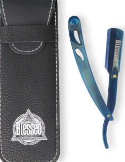 Eurostil Blessed Blue Metal Butterfly Razor