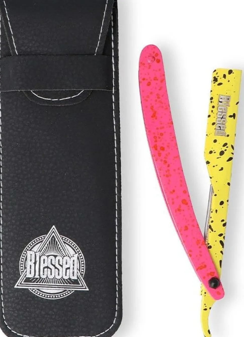 Eurostil Blessed Professional Razor Neon Yellow Pink