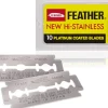 Feather New Hi-Stainless Razorblades 10 Pcs