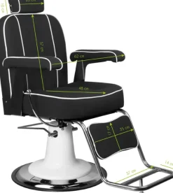 Gabbiano Amadeo Black Barber Chair