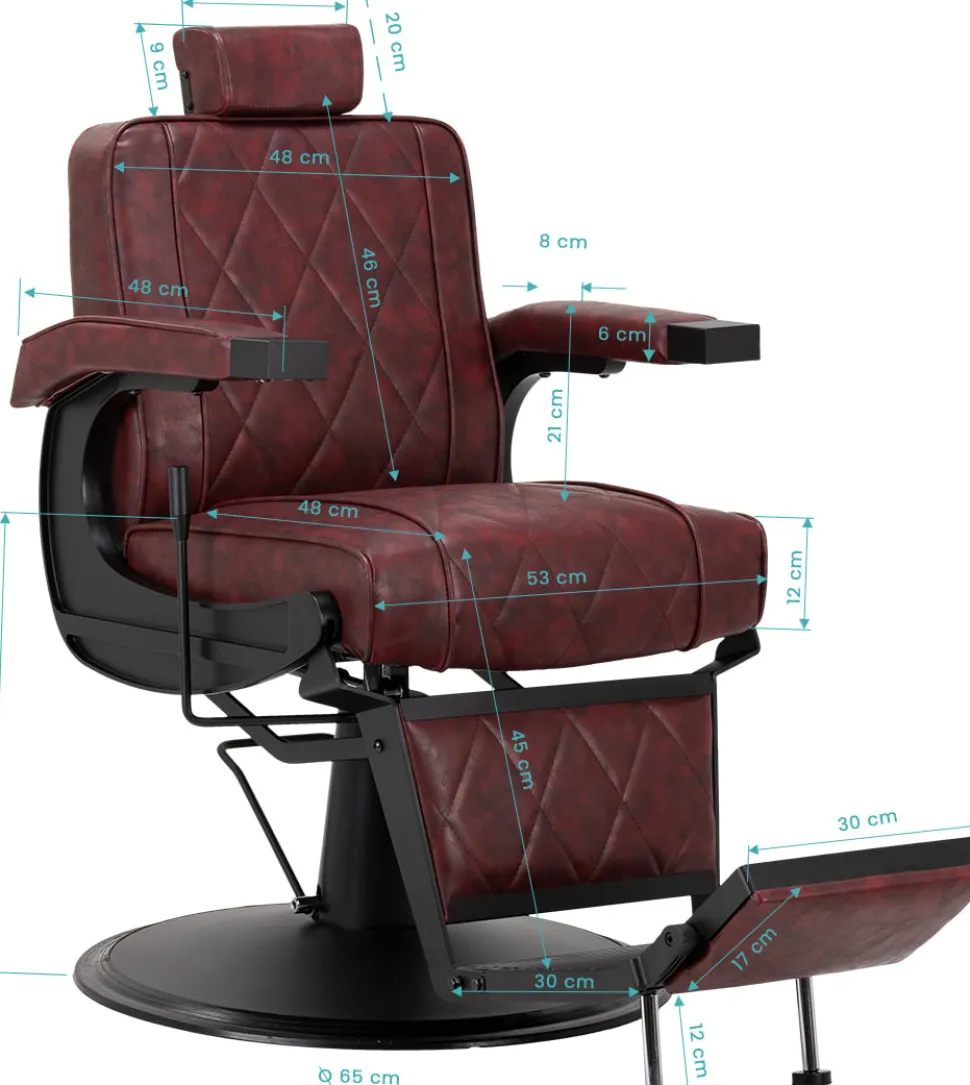 Gabbiano Barber Chair Brown BM88066B