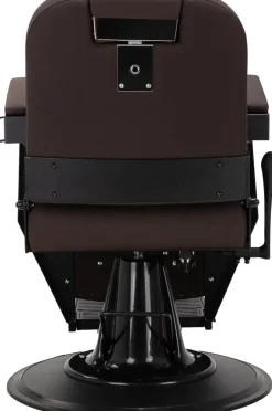 Gabbiano Barber Chair Bruno Brown & Black Frame