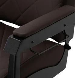 Gabbiano Barber Chair Bruno Brown & Black Frame