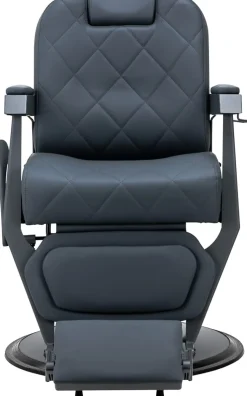 Gabbiano Barber Chair Bruno Graphite & Graphite Frame