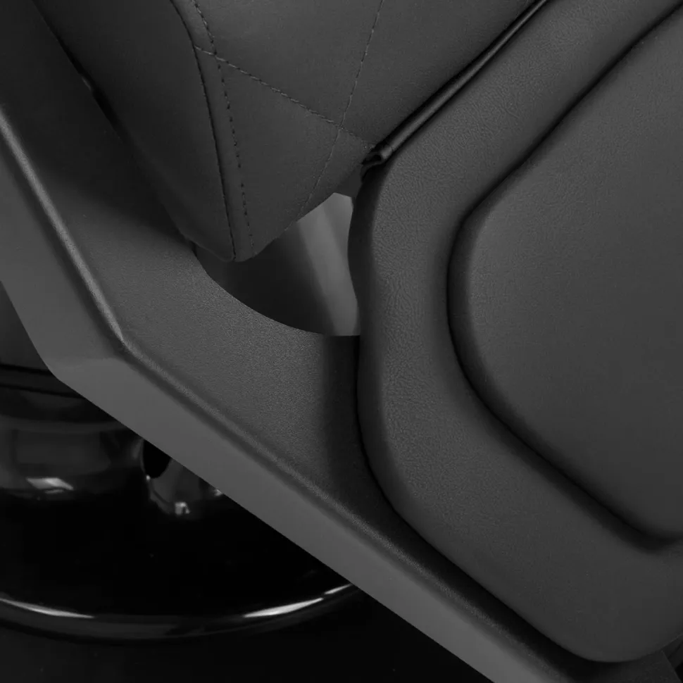 Gabbiano Barber Chair Bruno Black & Black Frame