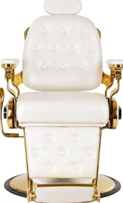Gabbiano Barber Chair Francesco Gold White