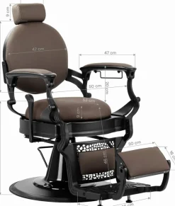 Gabbiano Barber Chair Niccolo Brown