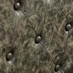 Gabbiano Barber Chair President Old Leather Green