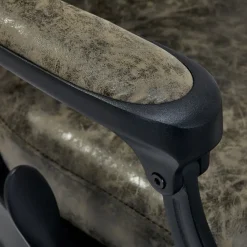 Gabbiano Barber Chair President Old Leather Green