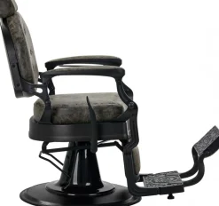 Gabbiano Barber Chair President Old Leather Green