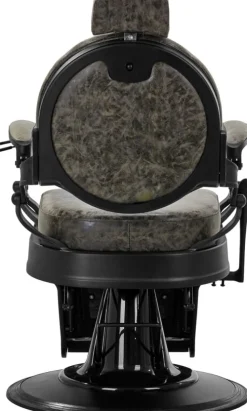 Gabbiano Barber Chair President Old Leather Green