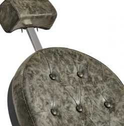 Gabbiano Barber Chair President Old Leather Green