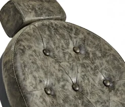 Gabbiano Barber Chair President Old Leather Green