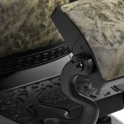 Gabbiano Barber Chair President Old Leather Green