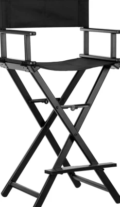 Gabbiano Black Aluminum Make Up Chair