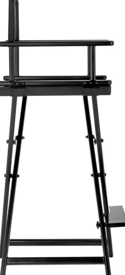 Gabbiano Black Aluminum Make Up Chair