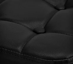 Gabbiano Cosmetic Stool Black Gold